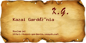 Kazai Gardénia névjegykártya